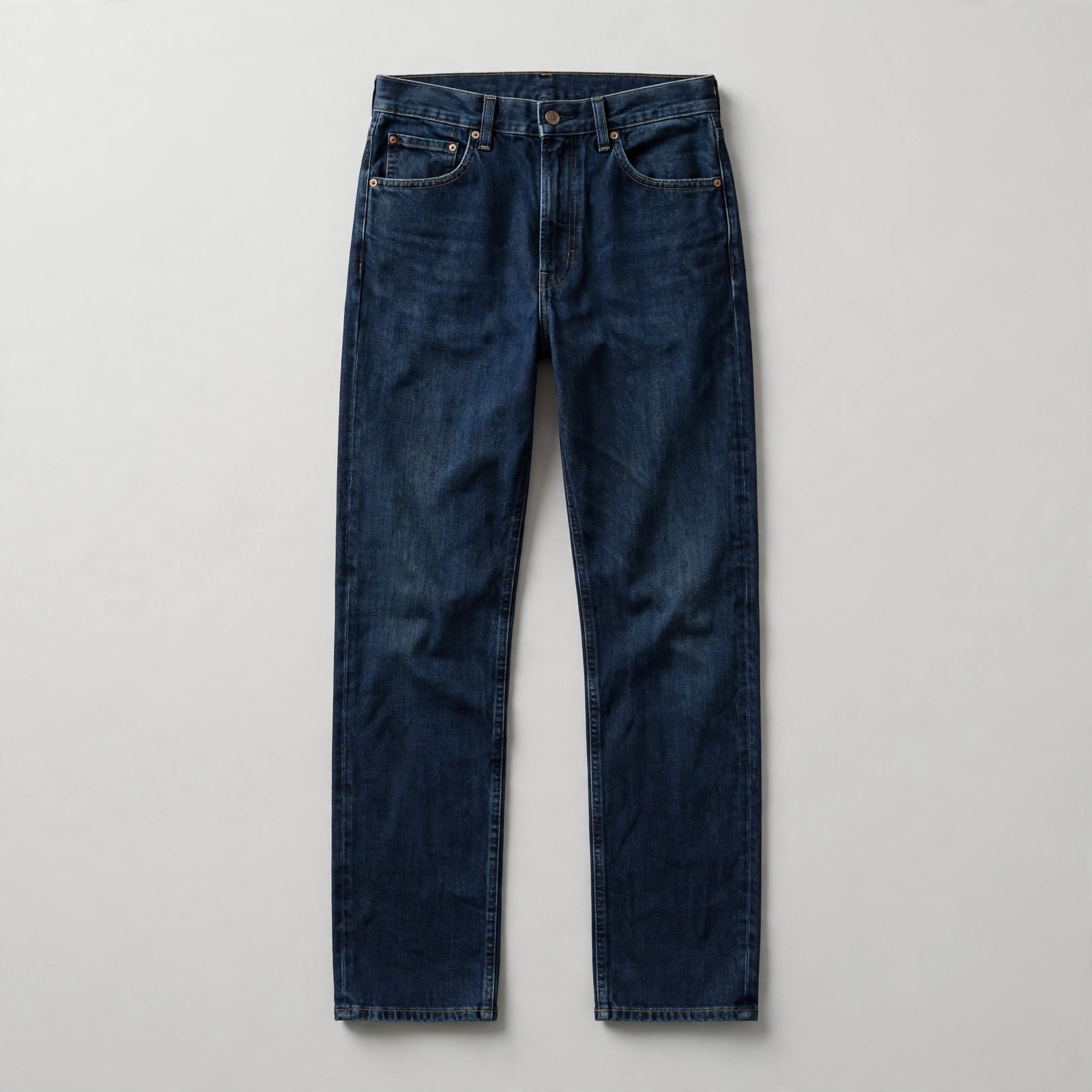 Straight-leg denim